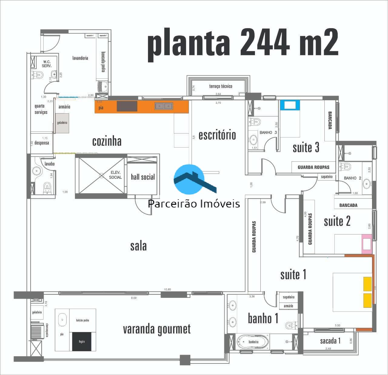 Apartamento à venda com 3 quartos, 244m² - Foto 40